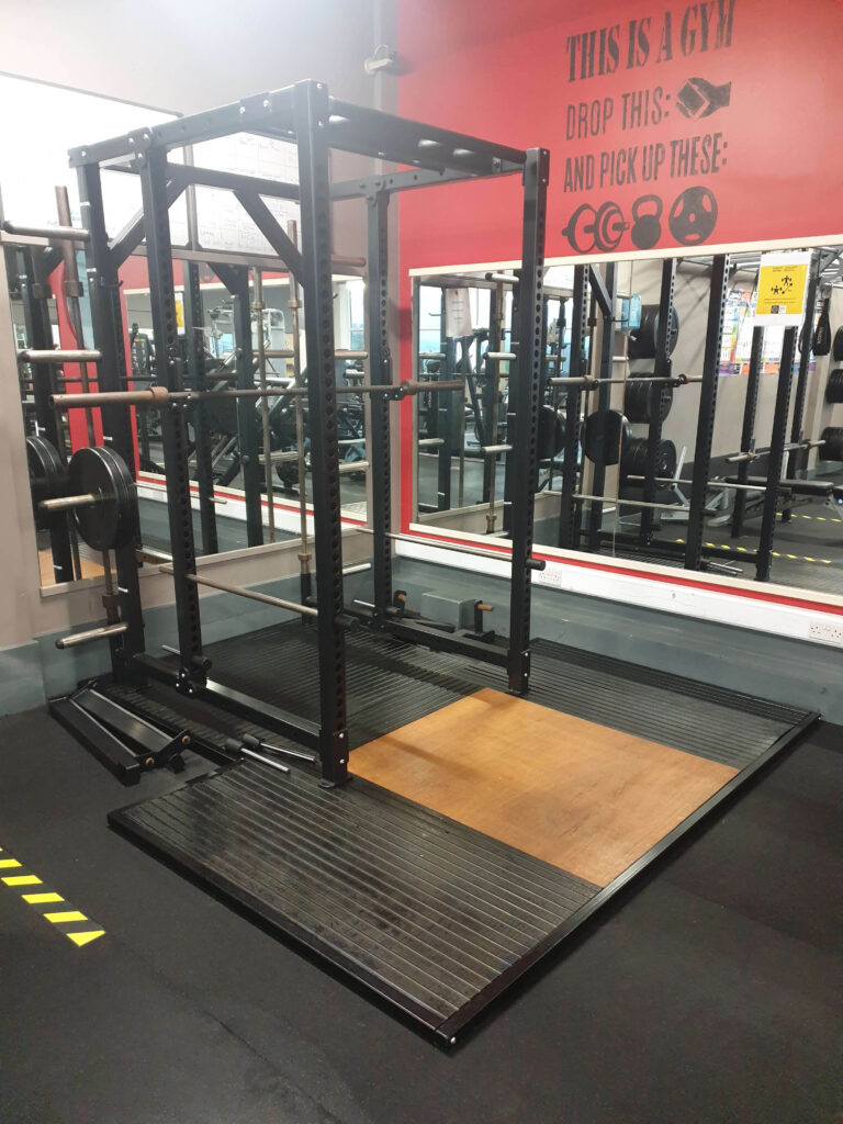 Lifting platform and racks