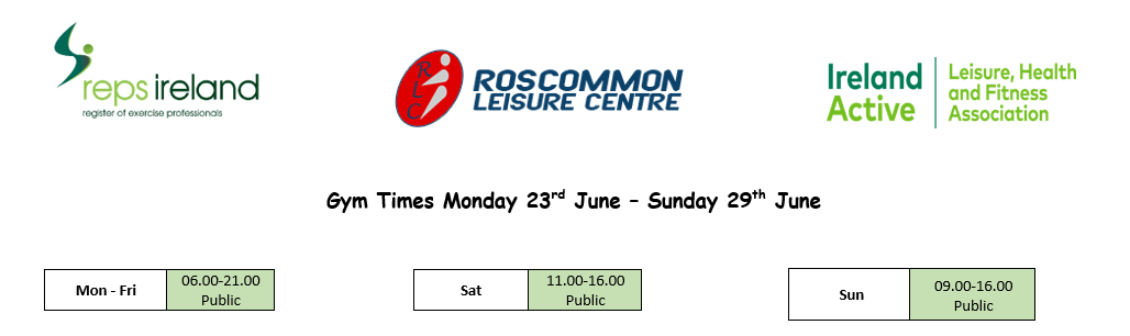 gym timetable