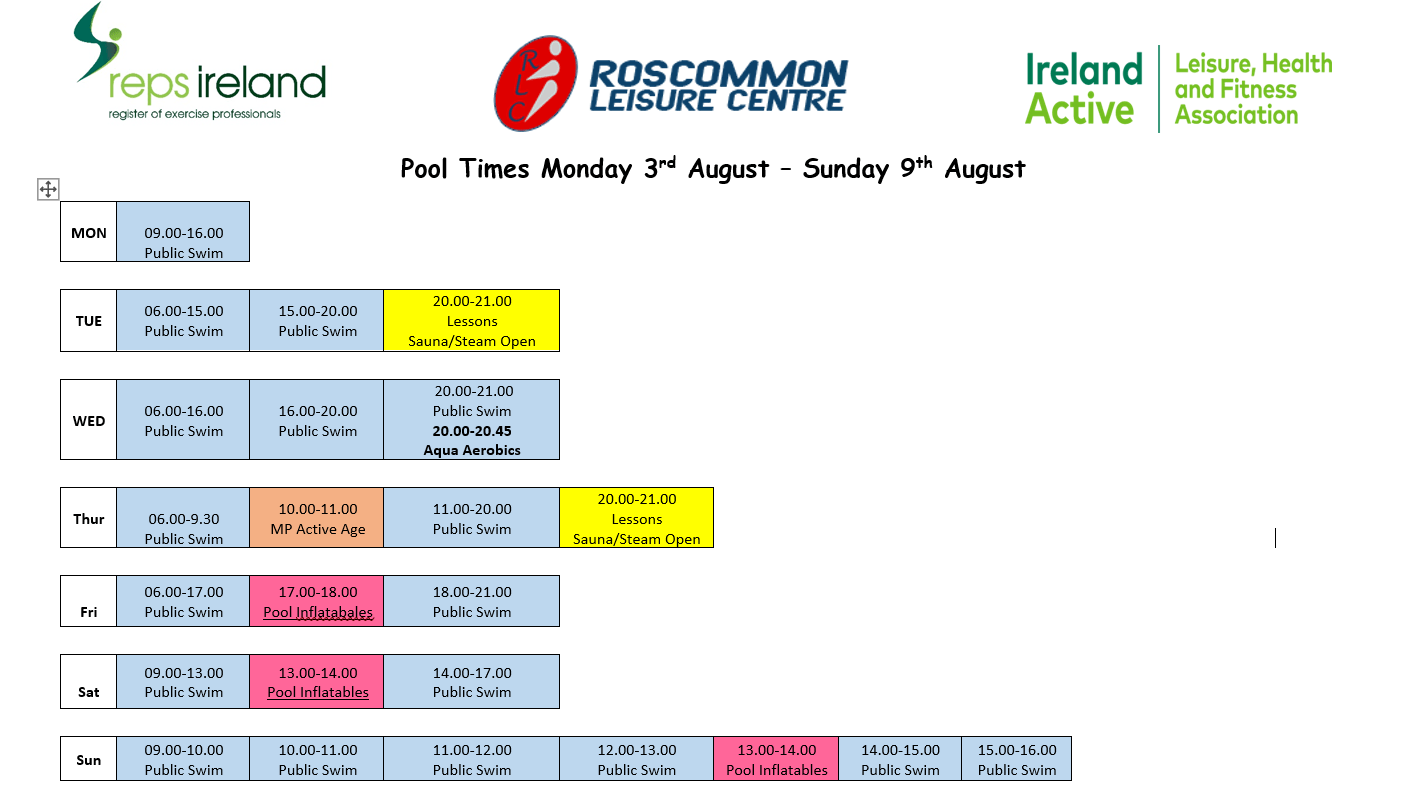 pool in roscommon